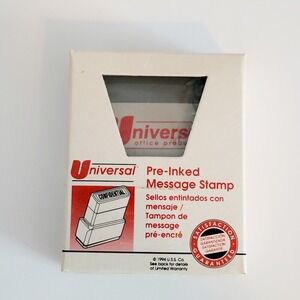 NOS 1994 Universal Pre‎ Inked Stamp Past Due